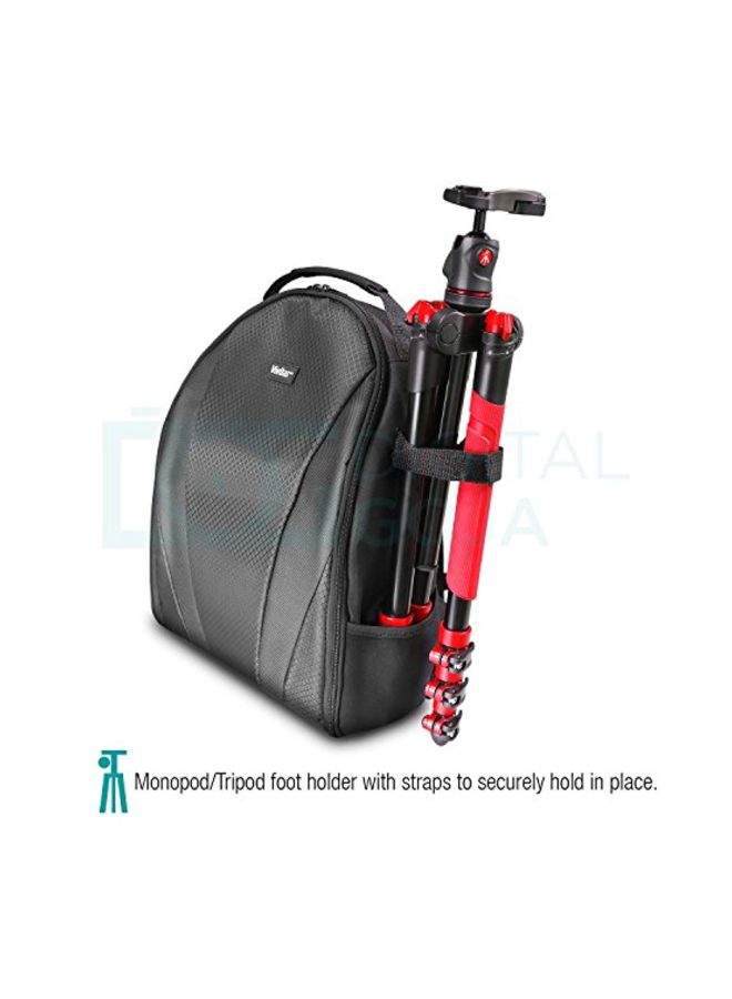 Backpack For DSLR Camera Black