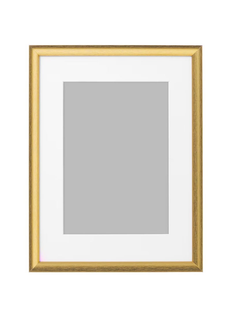 Picture Frame Gold-Colour Plastic & Fibreboard 30x40 cm