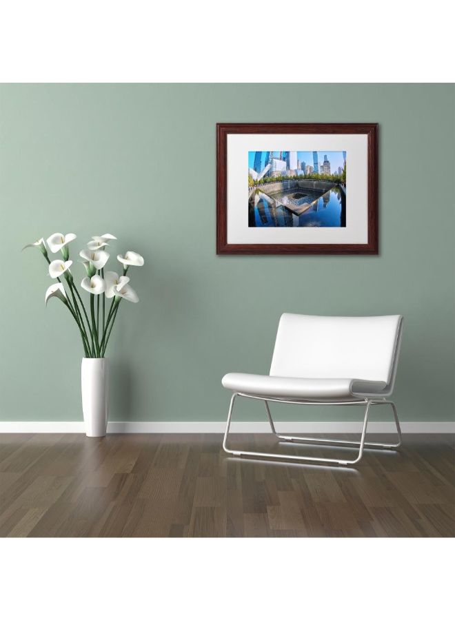 911 Memorial Wooden Framed Wall Art Multicolour 11 x 14inch