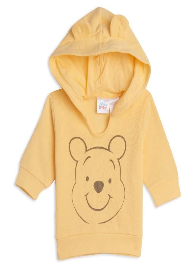 Disney Winnie the Pooh Newborn Baby Boy or Girl 3 Piece Outfit Set: Hoodie Bodysuit Pants Winnie the Pooh Newborn
