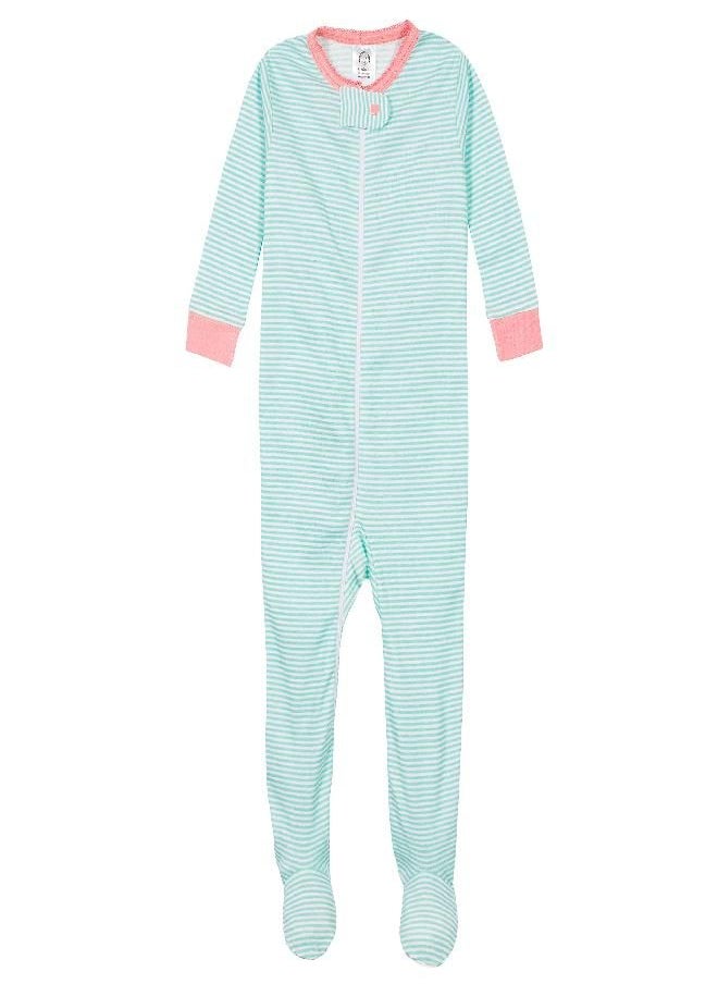 Gerber Baby Girls' 4-Pack Footed Pajamas, Love Llamas Pink, 6 Months