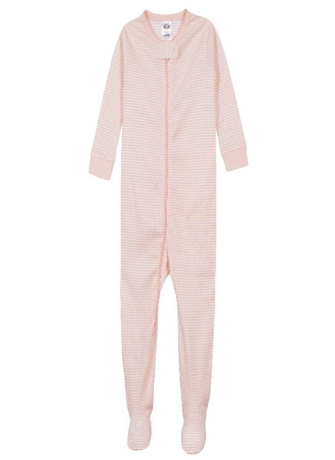 Gerber Baby Girls' 4-Pack Footed Pajamas, Love Llamas Pink, 6 Months