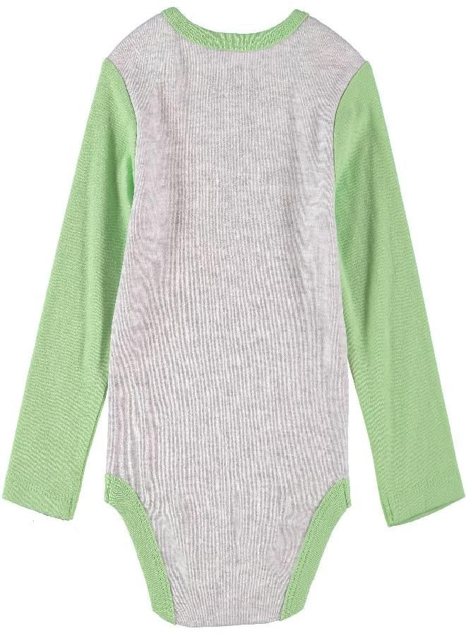 Star Wars Mandalorian The Child Baby Boys Baby Yoda Clothing 3-Piece Set - Baby Boy Clothes with Bodysuit, Pants, and Hat (Grey/Green/Orange, 0-3M)