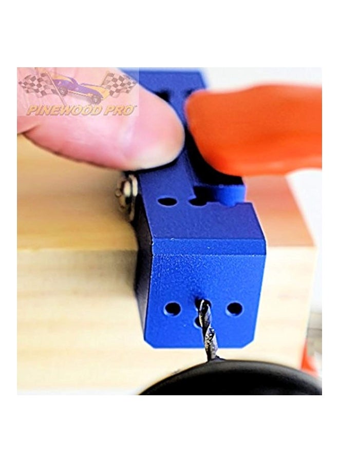 Straight Axle Drilling Holes Tool Blue 3 x 1 x 1inch