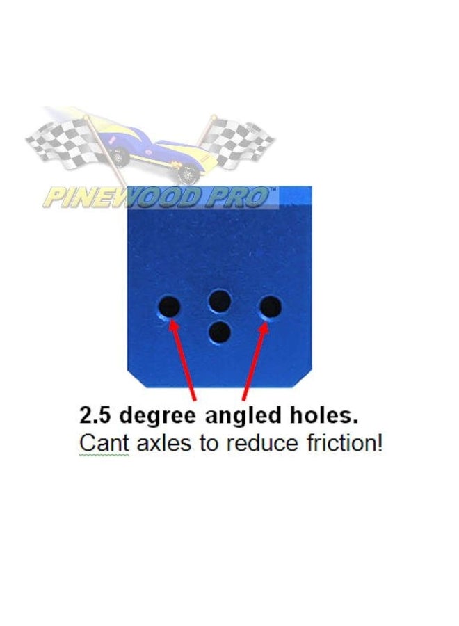 Straight Axle Drilling Holes Tool Blue 3 x 1 x 1inch
