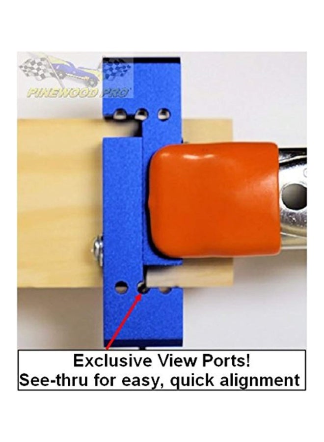 Straight Axle Drilling Holes Tool Blue 3 x 1 x 1inch