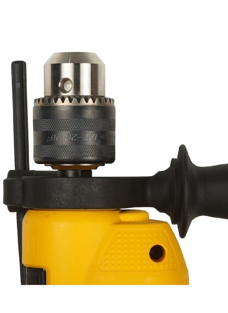 DEWALT DWD024-B5 701W 13mm Percussion Drill with Rubber Handle and Side Handle