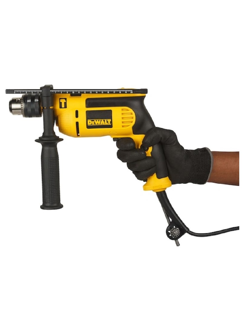 DEWALT DWD024-B5 701W 13mm Percussion Drill with Rubber Handle and Side Handle