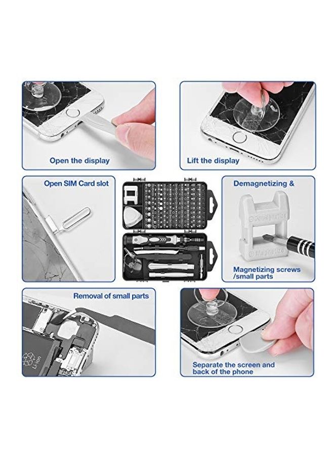 118-Piece Screwdriver Set Multicolour 2.39x7.79x4.39inch