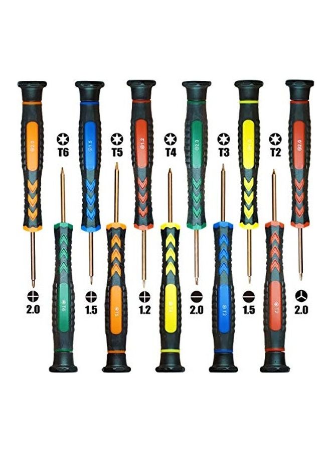 11-Piece Screwdriver Set Multicolour 0.15x6.45x5.74inch