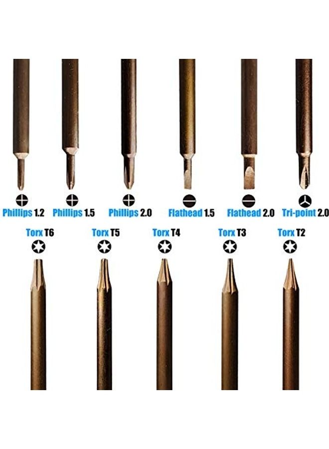 11-Piece Screwdriver Set Multicolour 0.15x6.45x5.74inch