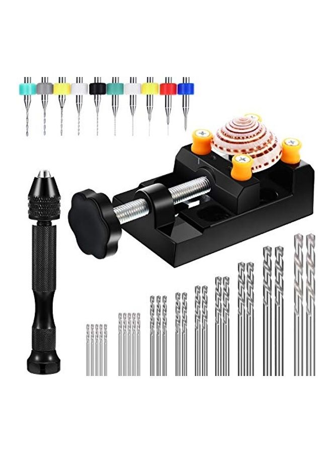 37-Piece Hand Drill Set Multicolour 3.42x6.41x5.39inch