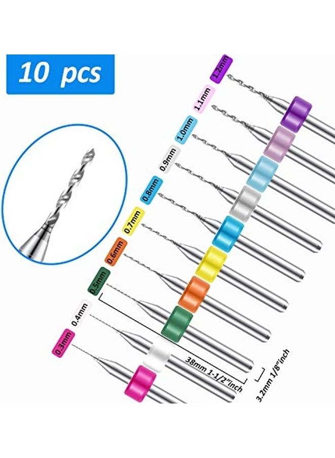 37-Piece Hand Drill Set Multicolour 3.42x6.41x5.39inch