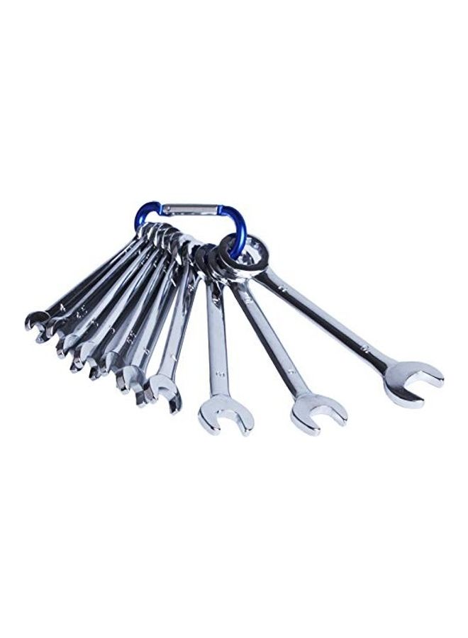 10-Piece Wrench Set Silver