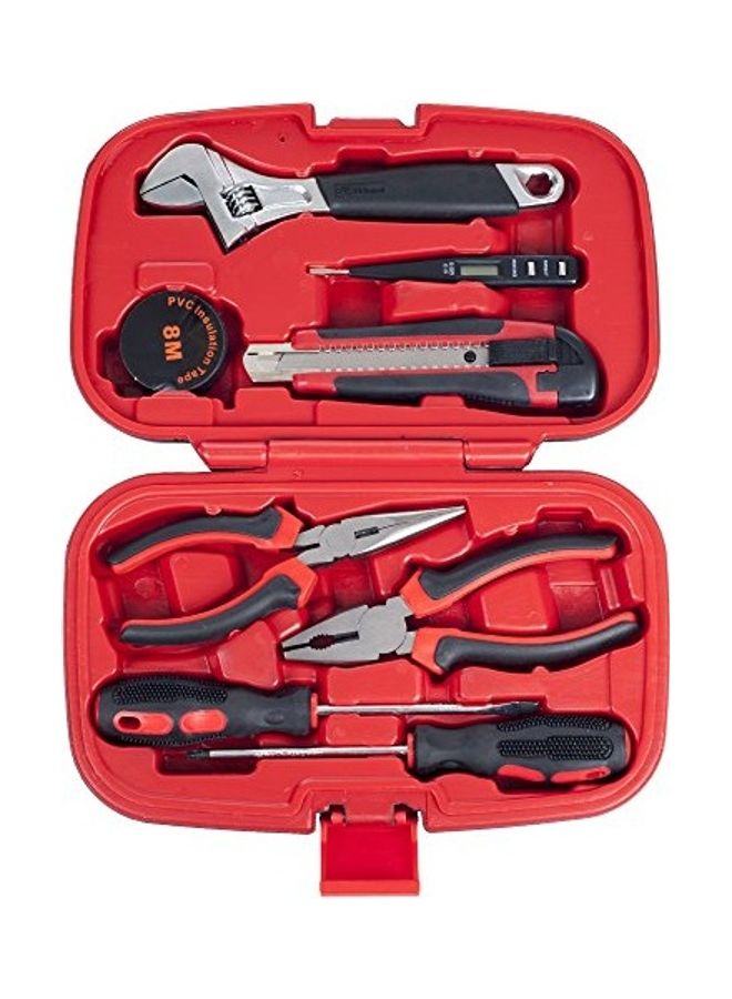 9-Piece Household Hand Tool Set Multicolour