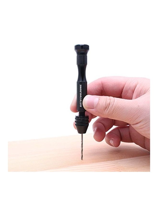 25-Piece Micro Twist Drill Bits Set Silver/Black
