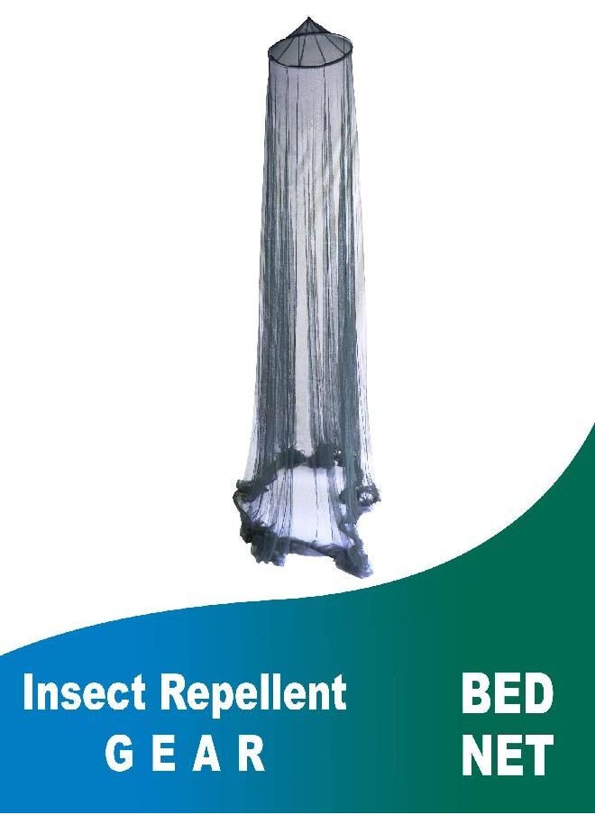 Atwater Carey Double Circular Bed Mosquito Net Treated with Insect Shield Permethrin Bug Repellent, Green Bed Net, One Size