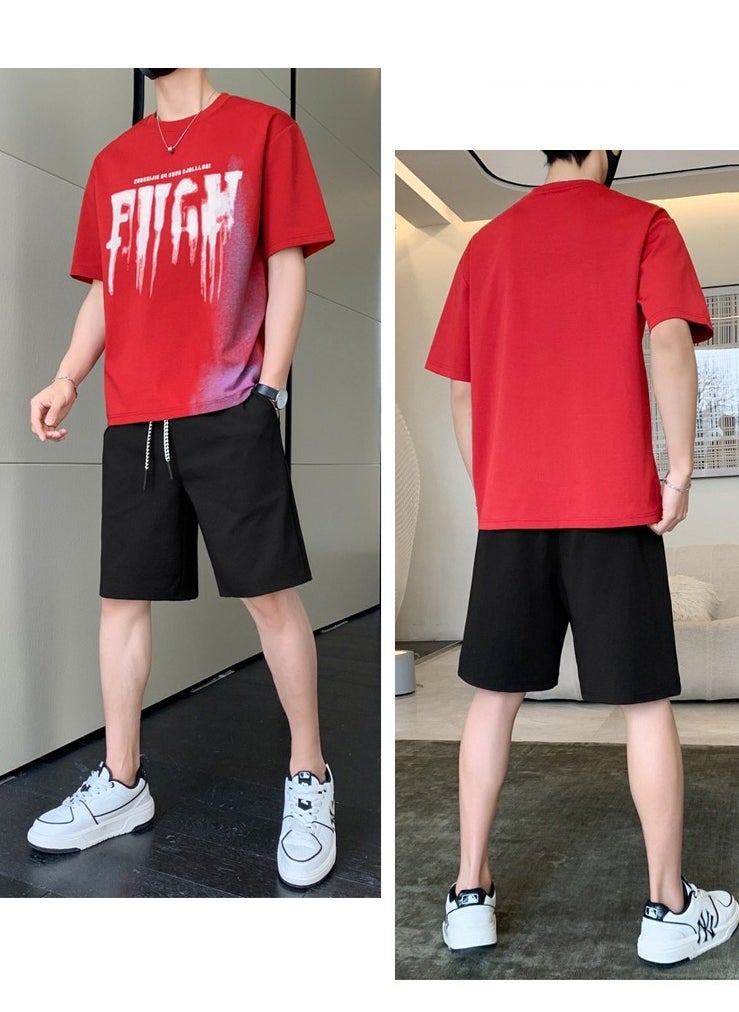 2024 New Short Sleeved T-shirt Casual Sports Set