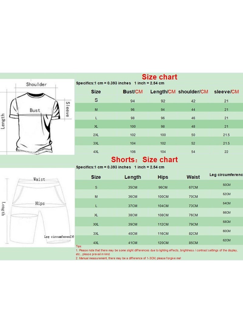 2024 New Short Sleeved T-shirt Casual Sports Set