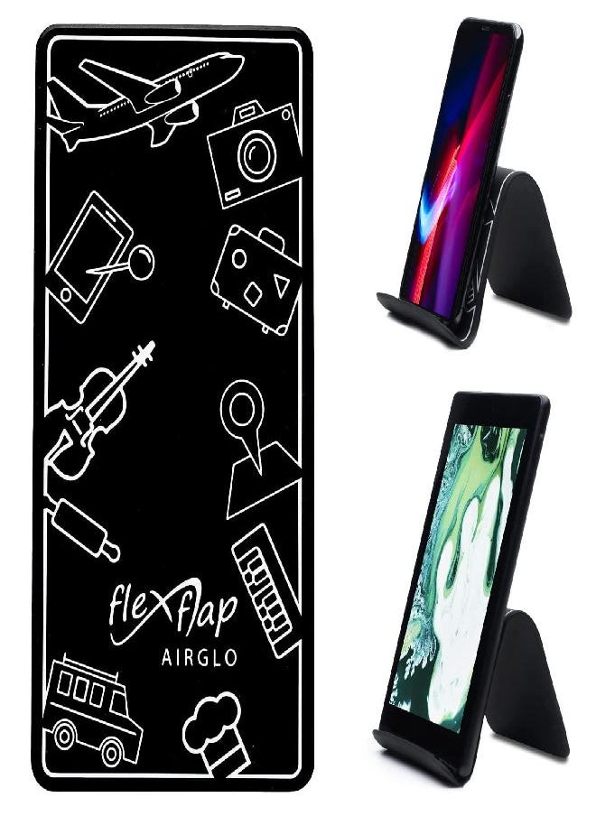 Airplane Travel Essentials for Flying Flex Flap Cell Phone Holder & Flexible Tablet Stand for Desk, Bed, Treadmill, Home & In-Flight Airplane Travel Accessories - Travel Must Haves Cool Gadgets (Pro)