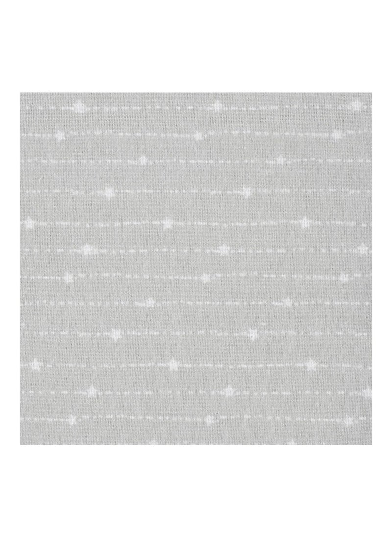 100% Cotton Flannel Receiving Swaddle Blanket Clouds Grey 5 Pack