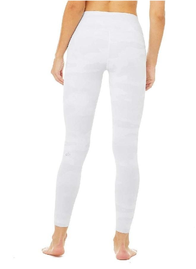 Alo Yoga Women's High-Waist Vapor Legging, White Camouflage, Large