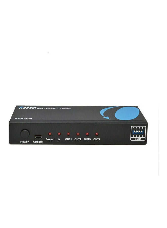 1-In-4 HDMI Splitter Black/Blue/White