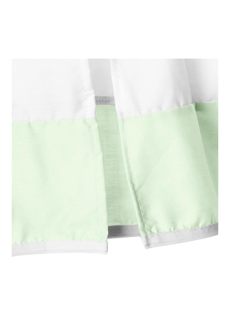 Sweet Lodge Collection Crib Skirt/Dust Ruffle In Mint