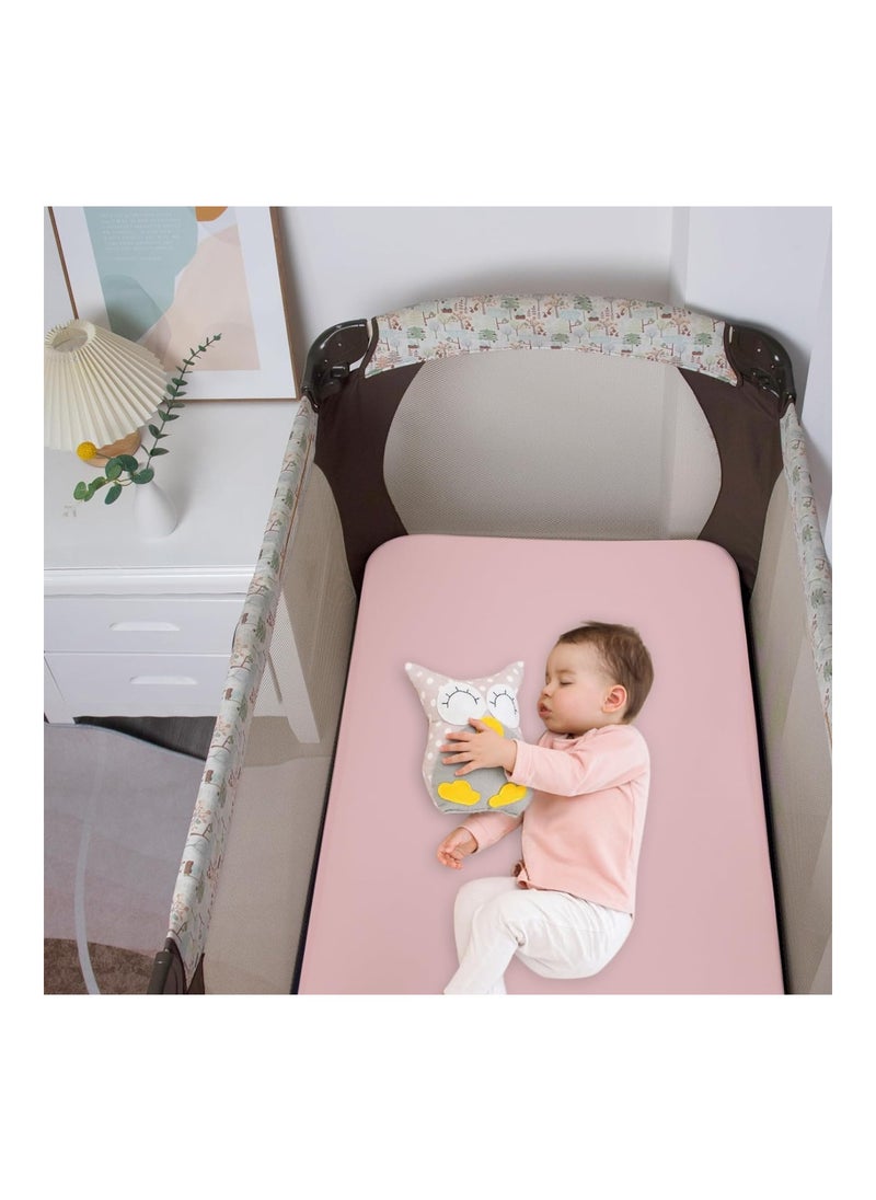 2 Pack Portable Mini Crib Mattress Protector Cover