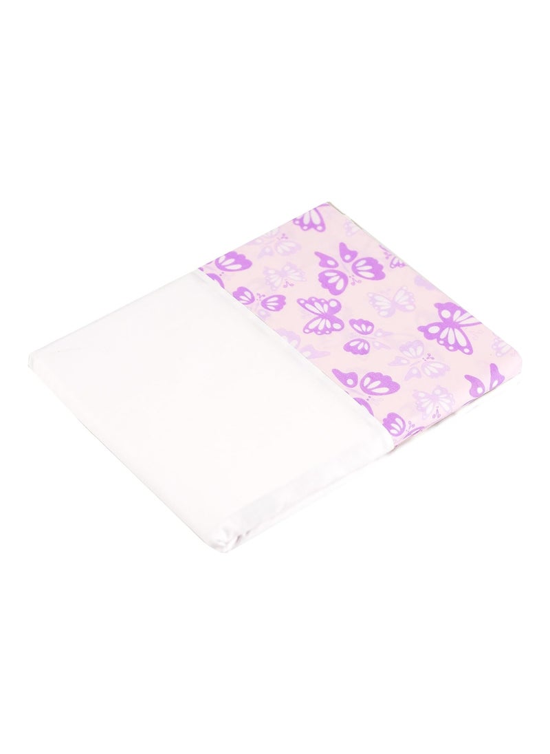 Baby Ben & Noa Percale Crib Skirt, Pink Butterfly