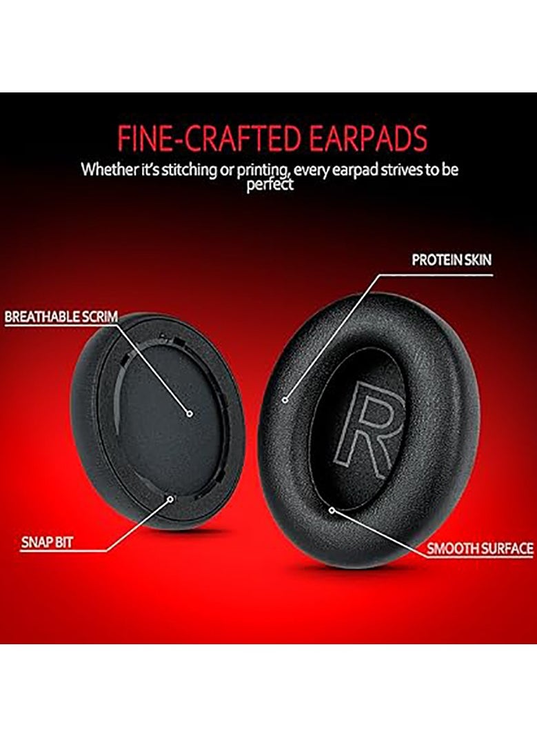 Replacement for Anker Soundcore Life Q20 Headphones, Ear Pads with High-Density Noise Isolation Foam - Black