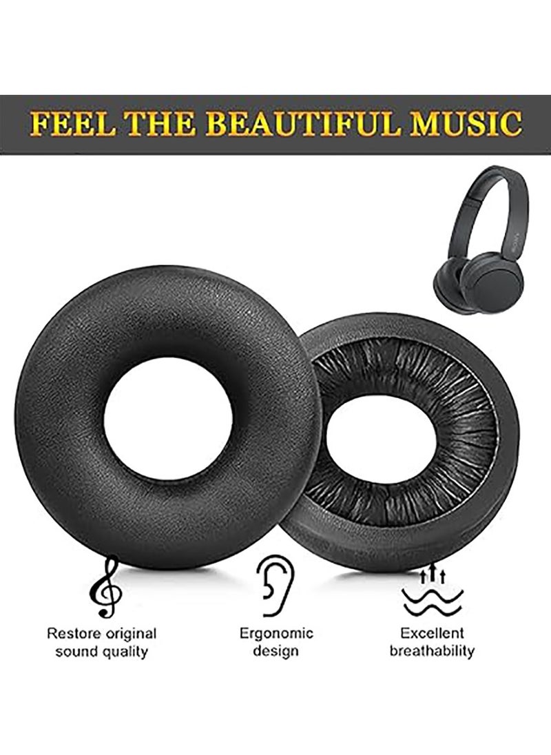 Replacement Earpads for Sony WH-CH520 Headphones,Compatibel WH-CH520, Replacement Ear Pads,Upgraded Ear Covers with Soft Protein Leather,Optimized Noise Isolation Memory Foam (Black)