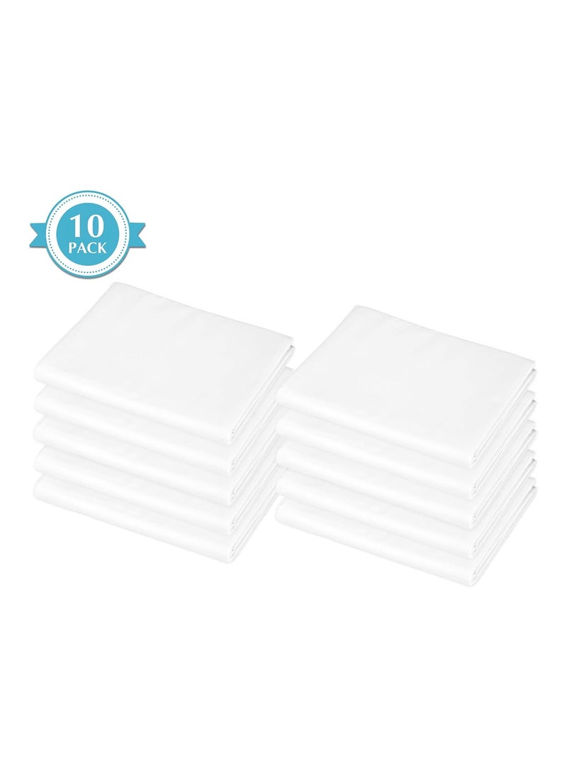 Pack Of 10 Standard Daycare Cot Sheets For Boys And Girls, white, 23