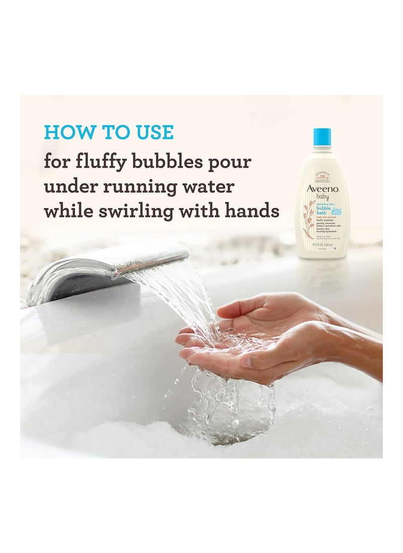 Sensitive Skin Bubble Bath With Oat Extract, 19.2 fl.Oz