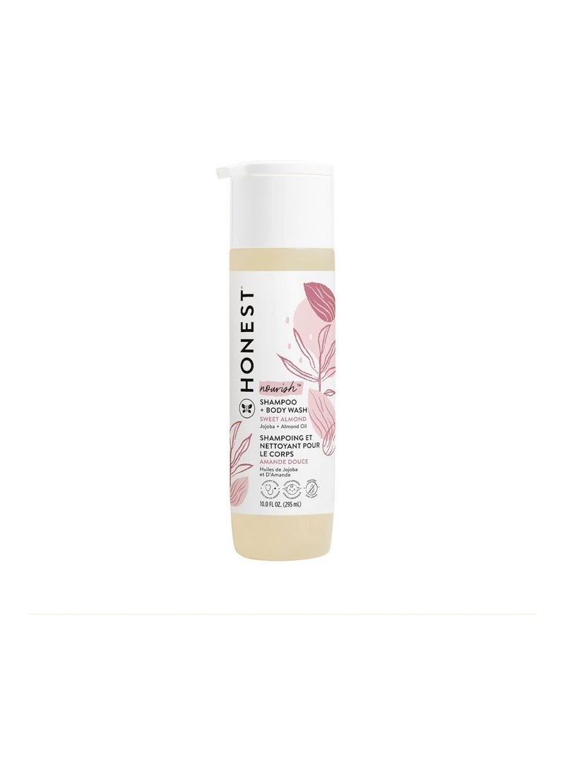 Gently Nourishing Shampoo & Body Wash, Sweet Almond, 10 Fl Oz