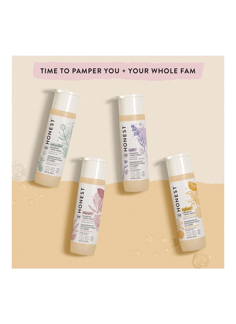 Gently Nourishing Shampoo & Body Wash, Sweet Almond, 10 Fl Oz