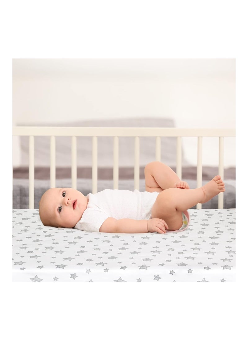 2 Pack Flexible For Different Cradle And Bassinet Mattress Soft Breathable Universal Sheet For Rectangl