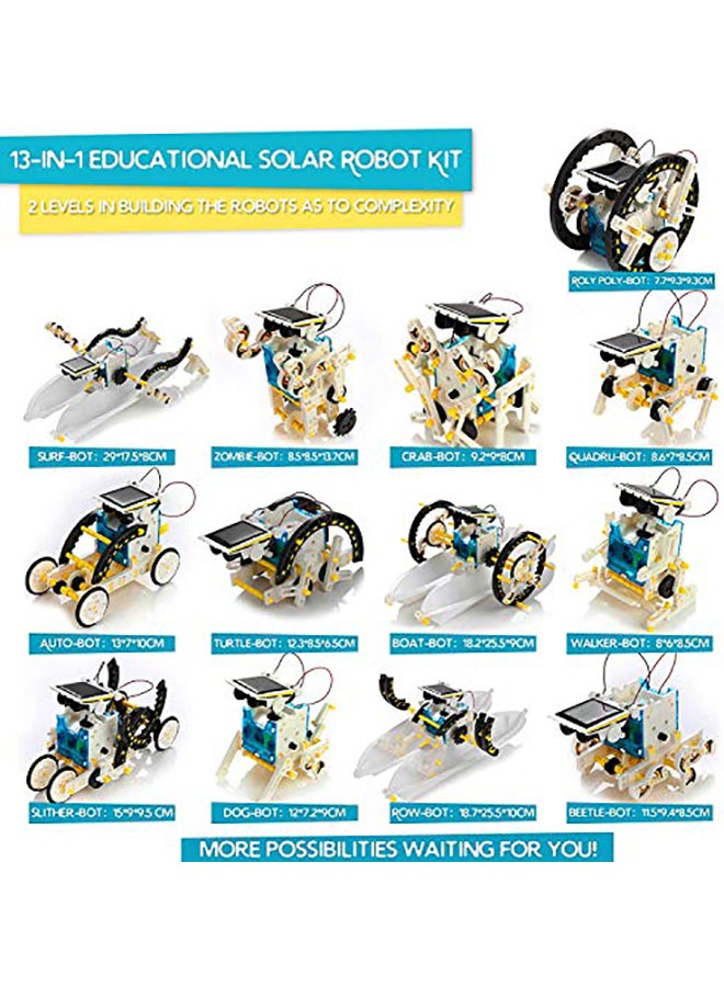 13-In-1 Educational Solar Robot Kit