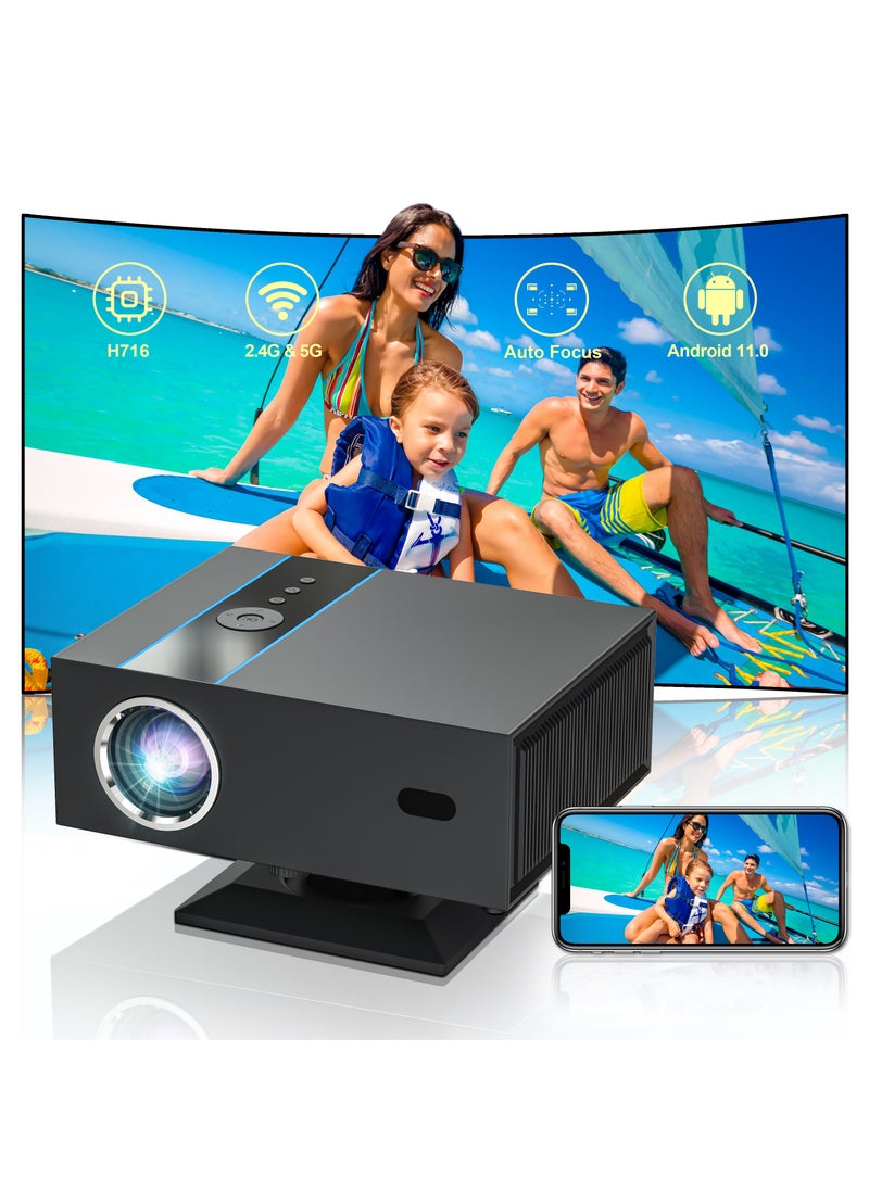 Classic Projector Multifunctional Projector X6 Full HD 1080P Auto Focus Auto Keystone Correction Intelligent Obstacle Avoidance Screen Automatic Alignment Multiple Compatible Interfaces Headset TV Box PC iPad Phone PS4 PS5 USB