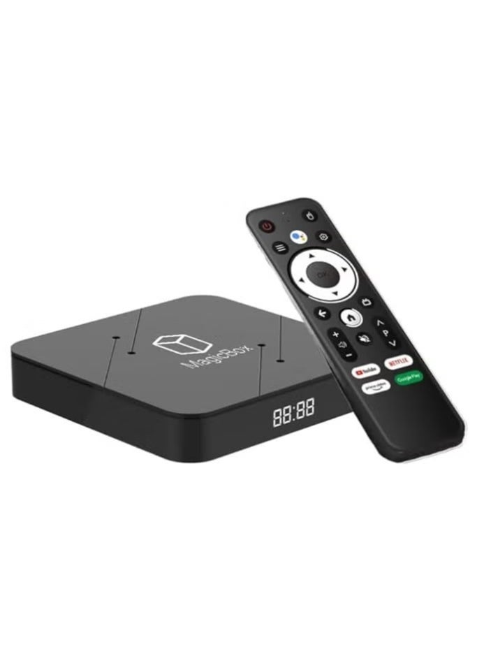 Voice Control Android TV Box | 2GB RAM 16GB ROM | RK3318 Quad-Core Processor | 2.4G/5G Dual Wi-Fi | 4K/8K/3D Supported | Bluetooth 4.0 & USB 3.0 | Seamless Connectivity, Future-Ready Tech | Smart Android TV Box for Ultimate Entertainment