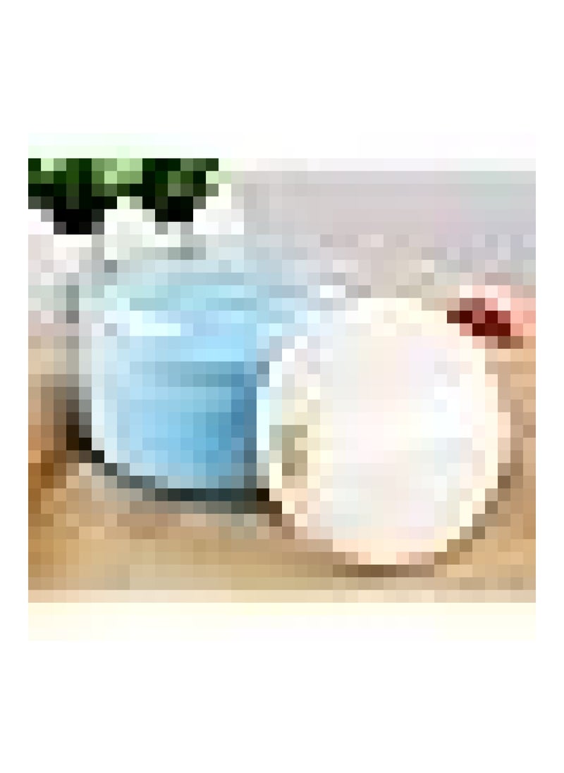 Baby Care 3.5'' Baby After-Bath Powder Puff Kit Container Dispensor Case With Sifter Blue