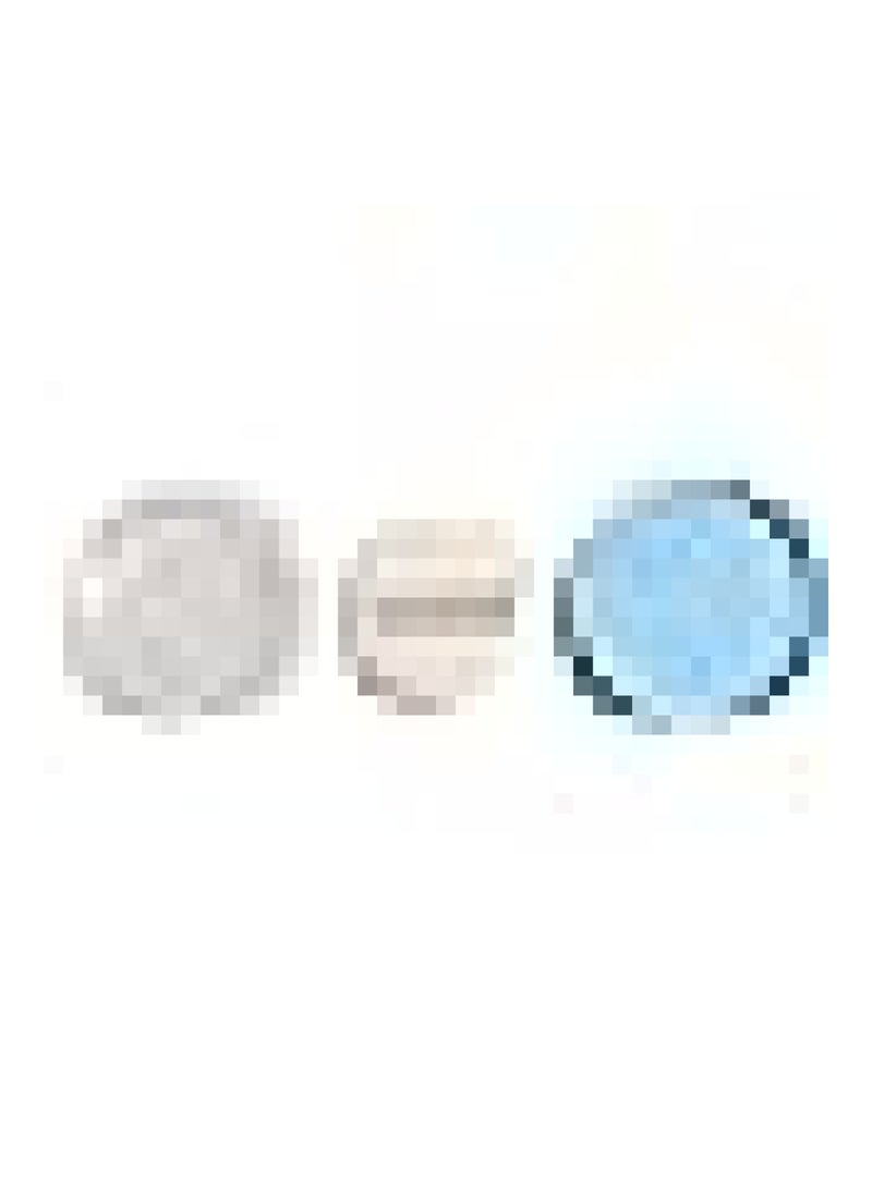 Baby Care 3.5'' Baby After-Bath Powder Puff Kit Container Dispensor Case With Sifter Blue
