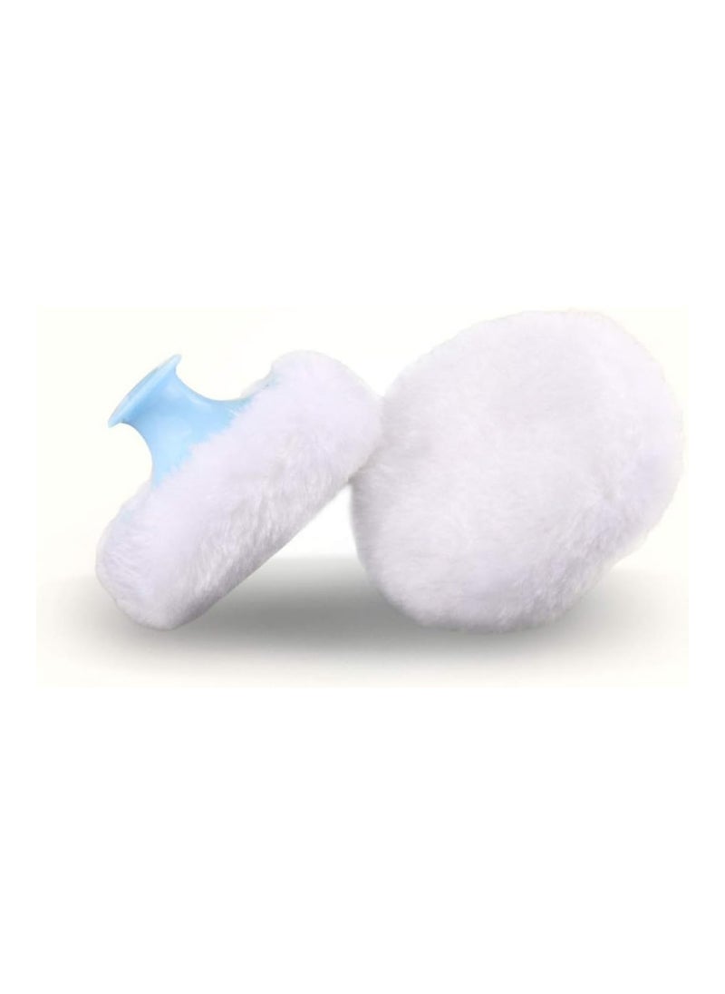 Powder Puff Baby Body Powder Puff With Handle 4Pcs