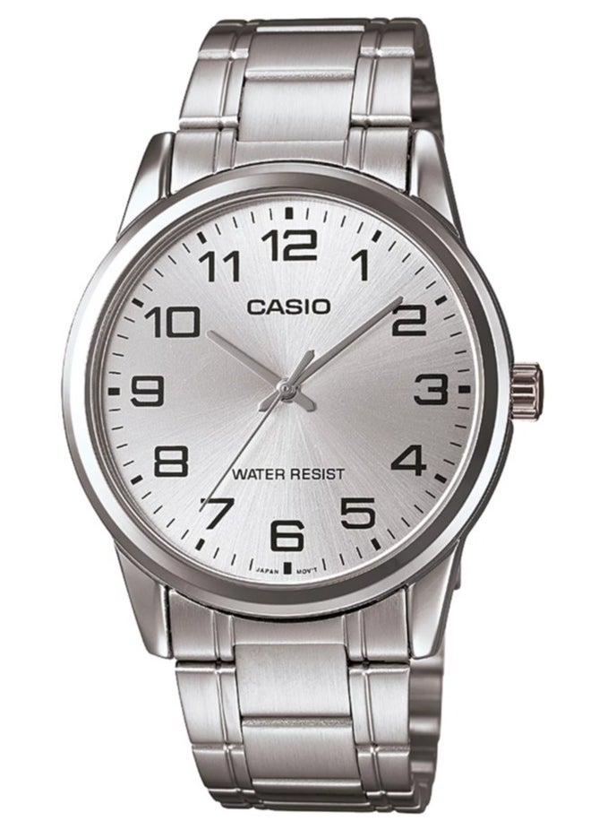 CASIO Men's MTP-V001D-7BUDF Stainless Steel Analog Quartz Watch -Silver