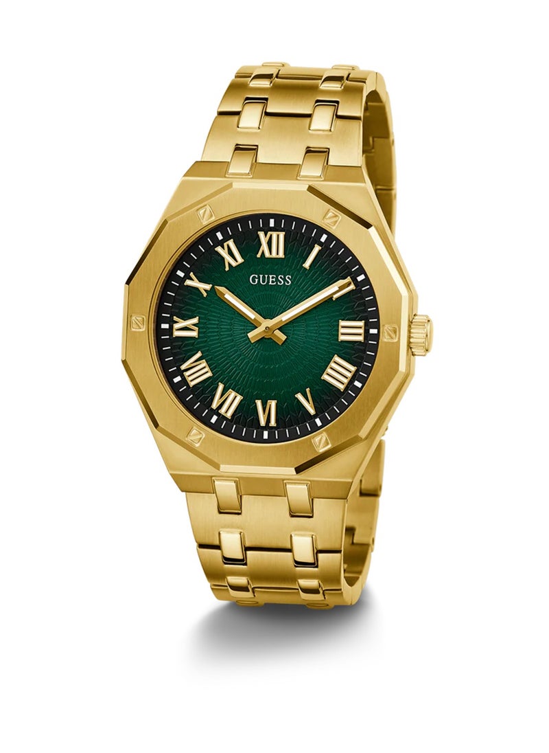 Asset Men’s Green Round Dial Analog Watch GW0575G2 - 42mm