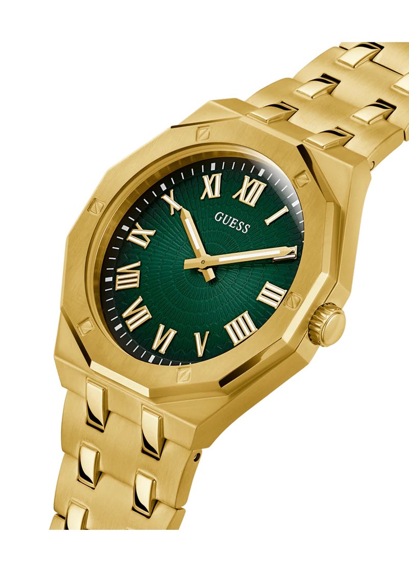 Asset Men’s Green Round Dial Analog Watch GW0575G2 - 42mm