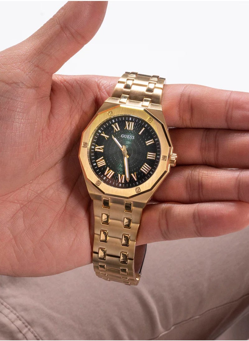 Asset Men’s Green Round Dial Analog Watch GW0575G2 - 42mm