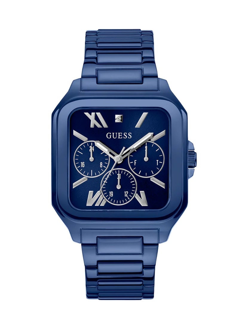 Men's Analog Quartz Blue Stainless Steel Watch GW0631G3 - 42mm