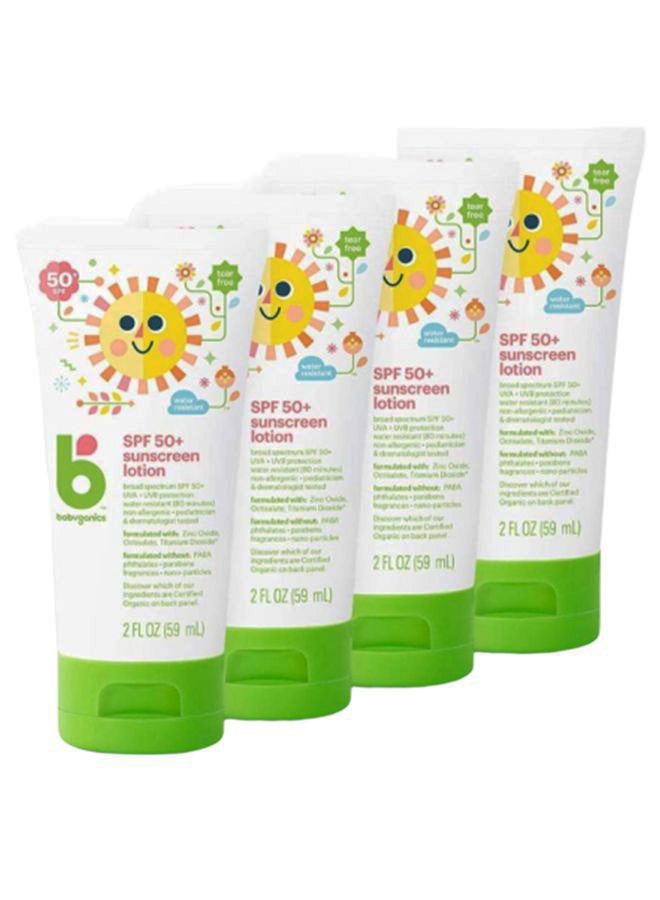 Pack Of 4 SPF 50+ Sunscreen Lotion