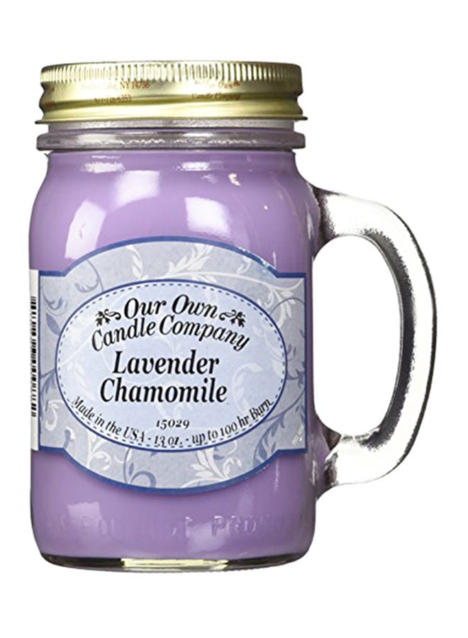 Lavender Chamomile Scented 13 Ounce Mason Jar Candle Company, 13 oz, CompanyLa Multicolour 13.5X10.5X7.8 inch
